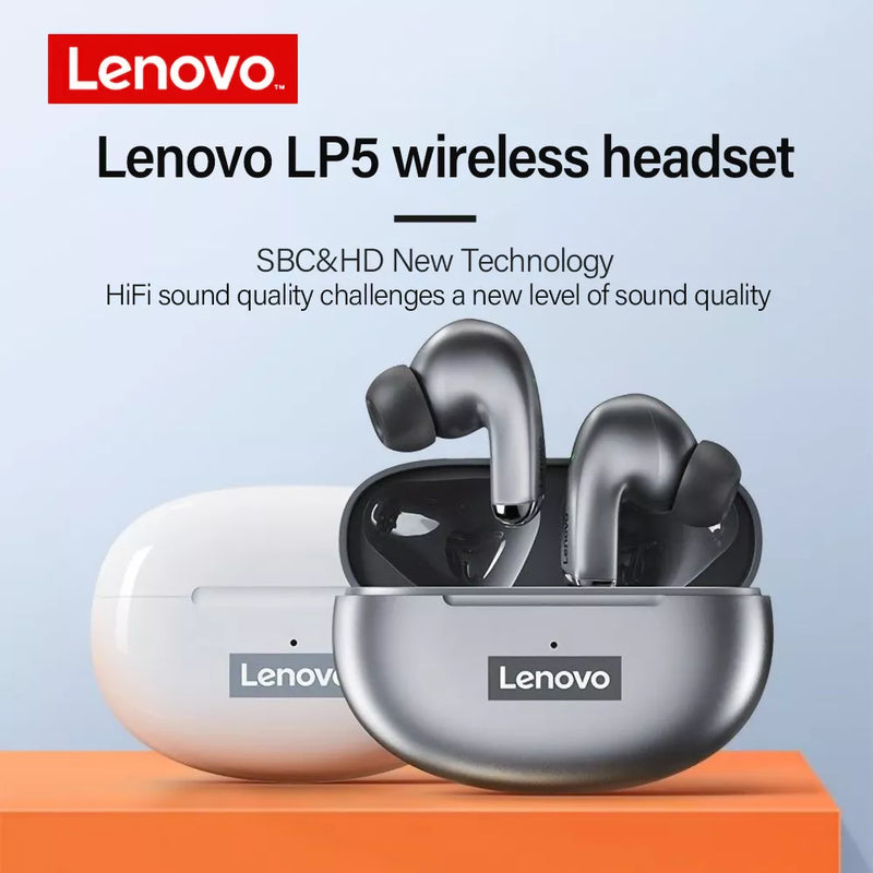 Fones de Ouvido Bluetooth - Lenovo LP5 TWS